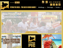 Tablet Screenshot of flyingpigibiza.com